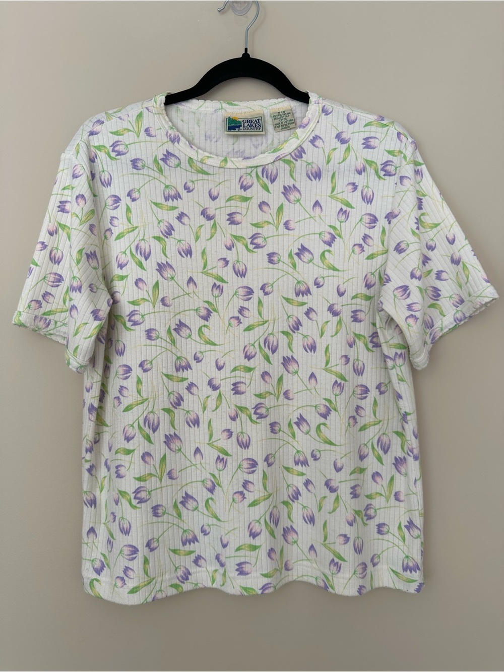 Vintage Grandma Coastal Cottagecore Great Lakes Country Cabin Fairy Floral Top M